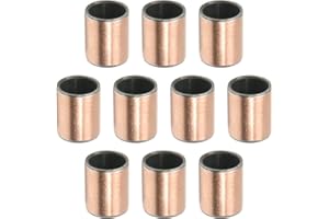 Othmro Lot de 10 roulements à billes sans huile avec alésage de 10 mm x diamètre extérieur de 12 mm x longueur de 15 mm