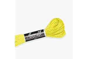 Premium Embroidery Thread Luca-S, 100% Giza Cotton, Oeko TEX Certified Stranded Cotton - 294 / DMC 12 / Anchor -