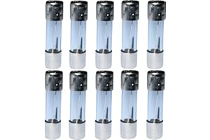 AERZETIX - C10951-10 x Glassicherungen - Glasrohr - Sicherungen - Verzögert Langsam - 2cm 5x20mm - 220V 250V - 0.25A 250mA