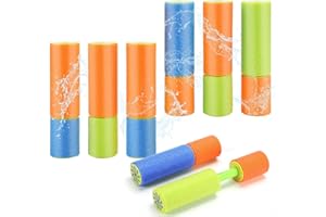 Ucradle Foam Water Pistol, 8 Pack Super Fun Water Guns for Kids, Water Blaster Summer Swimming Pool Toy, Water Squirter Shooter Water Fighting Toy for Kids Adults