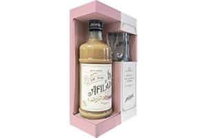 El Afilador - Crema de Licor con Orujo - Botella 700 ml + Vaso de Regalo - Textura cremosa y suave - 16% vol - Ideal para Regalo