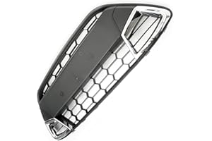 Underground Parts Honeycomb Mesh Sport Asian Front Bumper Grille Chrome for Ford Fiesta mk7