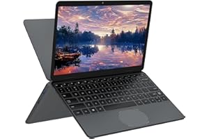 Amita 11" 2-in-1 Touchscreen Rosa Laptop, N100 Quad-Core Prozessor, 16GB RAM 512GB SSD, Gesichtserkennung, FHD IPS, 360° Klappbar (Grau, 16GB RAM | 512GB SSD)