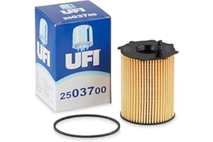 UFI Filters, Filtro de Aceite 25.037.00, Filtro de Aceite de Recambio, Apto para Coches, Apto para Modelos Citroen, Fiat, Ford, Mazda, Mini, Mitsubishi, Peugeot, Suzuki, Toyota y Volvo