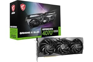 MSI GeForce RTX 4070 Ti SUPER 16G GAMING X SLIM Graphics Card - 16GB GDDR6X, 2670 MHz, PCI Express Gen 4, 256-bit, 3x DP v1.4a, HDMI 2.1a (Supports 4K & 8K HDR)
