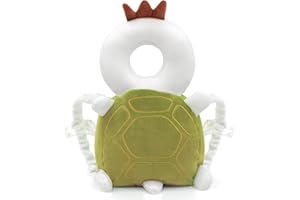 JINYJIA Protezione per La Testa Del Bambino, Morbido Traspirante Cuscini ​Protettivi, Regolabile per il corpo, per Età 4-24 Mesi,Tartaruga