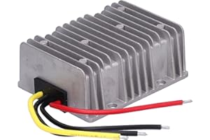 WALFRONT Convertitore Buck DC-DC Regolatore di Alimentazione Trasformatore di Tensione Trasformatore di Tensione 36V 48V a 12V 30A 360W Involucro in Alluminio Allargato IP67 Regolatore di Tensione con Schema D