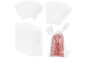 Dbuwqips 200 Stück PVA Beutel Angeln PVA Beutel Kod Tüten PVA+Sack PVA Sack PVA Bags Karpfenangeln Köderbeutel zum Auflösen von Fischködern, Pelletködern, Karpfenködern