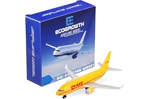 EcoGrowth Model Airplane DHL 757 Plane Model Plane Airplane for Collection & Gifts