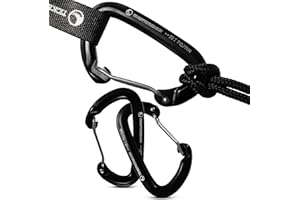 ‎TICKET TO THE MOON Ticket to the Moon Fair Trade 2er Pack Hochwertige Karabiner-Haken 22kN (~ 2.240kg) für Hängematte, Camping, Wandern, Angeln