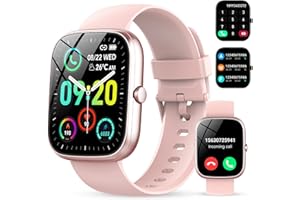 CASCHO Montre Connectée Femme avec Appel Bluetooth,Montre Connectée Homme 1.91" HD,Montre Connectee Sport Etanche IP68,100+ Sportifs, Moniteur de Sommeil Tension, Montre Podometre pour Android iOS