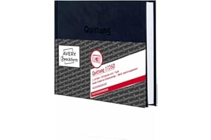 AVERY ZWECKFORM Avery Dennison Zweckform 1735d Quittung mwst. separat ausgewiesen, DIN A6, fälschungssicher, 2 x 50 feuilles, blanc, jaune