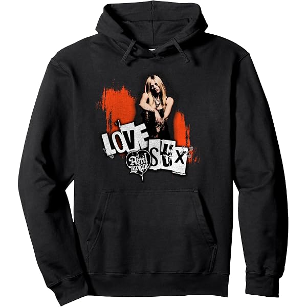 Avril Lavigne Love Sux ジップアップパーカー XL Official Avril Lavigne Love Sux Pullover Hoodie : Amazon.co.uk