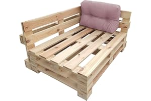 chilly pilley Palettenkissen Wasserdicht Palettenauflage Palettenpolster Palettenmöbel Gartenkissen Wasserfest Wasserabweisend viele Größen und Farben (Seitenkissen 65x50x15 Puderrosa)