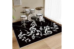 LZREXNVOFXG 180 x 140 cm Tappeto Batteria Tappeto a Tamburo Acustica Tappeti Antiscivolo Insonorizzato per Batteria Elettroniche Rullante Grancassa Strumenti Musicali Tappeto Drum Carpet Accessori per Batteria