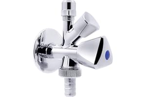 VARIOSAN Rubinetto sottolavabo combinato 11114, DN 15, 1/2", autosigillante, cromata