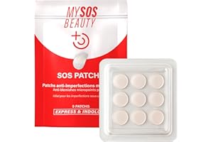 MY SOS BEAUTY Patchs Contre Les Boutons Micropoints - MYSOSBEAUTY - Anti Acné Sous Cutané - Acide Salicylique & Arbre à Thé - Élimine les Boutons Douloureux en 6 à 8h - Invisible Et Sans Douleur - 9 Patchs