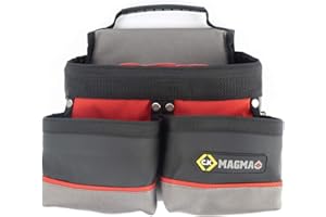 C.K Magma Universal Werkzeugtasche für Gürtel, Gürteltasche mit 10 Einfach Zugängliche Taschen für Schraubendreher, Hammer, Cuttermesser, Nägel, Elektriker Werkzeug Tasche Groß, Tool Belt Bag, MA2736