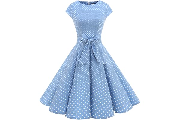 Dressystar Robe de Cocktail Femme Vintage 50'S 60'S Audrey Hepburn pin up Rétro