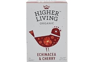Higher Living Organic Echinacea & Cherry 15 Bags (Pack of 4)