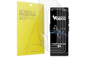 Blueshaweu Lot de 6 films de protection d'écran en TPU transparent flexible pour traducteur vocal Vasco Translator V4 (transparent)