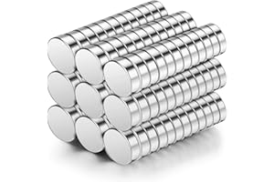 Wukong 100 Pièces Aimants pour Réfrigérateur, Aimants en Néodyme Aimants pour Tableau Magnétique Ultra Puissant pour Frigo, Tableau Blanc Interactif, Images, Bricolage(5X2MM)