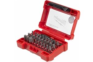 Milwaukee Shockwave Compact Bit 32 Piece Torx Set 4932471586, Set of 32 , Red