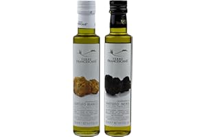 Food-United TERRE FRANCESCANE, olio extra vergine di oliva con aroma di tartufo bianco e nero, olio di tartufo di alta qualità dall'Italia per buongustai interni cucina gourmet (1)
