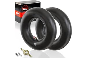 1PZ IN6-T13 2x Cámaras de aire 13x5.00-6 Pulgadas con válvula TR87, Cámara Reforzada para Ruedas de Tractor Cortacésped Carretillas Go Karts Dirt mini Quad Segadora jardín