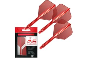 Target Darts K Flex Integrated Dart Flights And Shafts, Nr 6 biały (Short) | Zestaw 3 rzutek K-Flex - No6, Kflex All In One Moulded Dart Flight & Stem