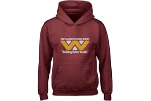 Crown Designs Weyland Yutani Vintage Sci Fi Movie Film Inspired Premium Quality Unisex Hoodies for Men, Women and Teens