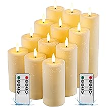 Lot De 2 Bougies LED Solaires – Rechargeables, Télécommande, Minuterie (25cm)