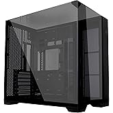Lian Li O11 Vision Compact ATX Mid-Tower Oyun PC Kasası - Al&uuml;minyum ve Temperli Cam Siyah PC Kasası