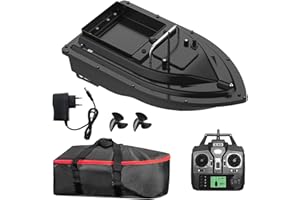 Kavolet 500m Köderboot Angeln Ferngesteuertes Futterboot, GPS Angelköderboot, 2KG Beladung Nachtangeln Köderboot mit großem Köderbehälter Automatisches Köderboot, 10000mAh wiederaufladbare Batterie