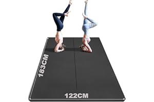 BEAUTYOVO Yoga Matte Breiter 81cm, Yogamatte Rutschfest Breit, 8mm Dicke Sportmatte Fitnessmatte Rutschfest, TPE Gymnastikmatte für Zuhause und Draußen, Trainingsmatte Groß für Yoga Pilates Workout