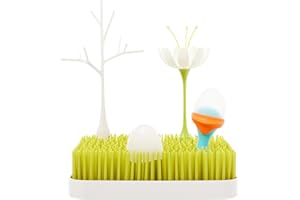 GRASS - Starter-Set von Boon, das stylische Trocken- und Abtropfgestell für Babyflaschen, Sauger und Schnuller. BPA-, Phtalat- und PVC-frei. Das perfekte Geschenk und Erstausstattung für Neugeborene