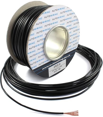 33 Amp 3mm² Single Core Cable 12v 24v Thin Wall Stranded Copper Wire (Black - 5 Metre Coil - View #3