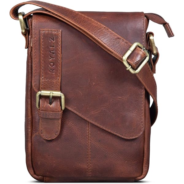 Sac à Bandoulière Vintage Greenburry Aviator 22 Cm | Style Aviateur Usé, Multiples Poches, Coton Et Cuir