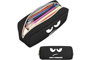 FINPAC Astuccio Scuola con 1 Scomparto, Grande Astucci per Matite, Portamatite Organizzatore per Studenti Ragazze Ragazzi Donne, (Dont Touch)