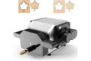 Bsdonte Asystent Air Assist do wycinania laserowego i grawerowania, zestaw wspomagania powietrznego z regulacją 30 l/min, do cięcia CNC i grawerowania laserowego, usuwanie dymu i kurzu