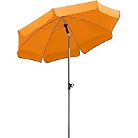 Schneider Sonnenschirm Locarno, mandarine, 150 cm rund, Gestell Stahl, Bespannung Polyester, 2 kg