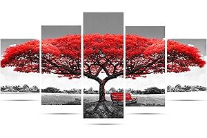 5 Pack 5D Diamond Painting Kits, TAOPE DIY Cross Stitch Full Drill Art Crystal Rhinestone Painting Embroidery Paintings Pictures for Home Wall Decor Without Frame (Tree)