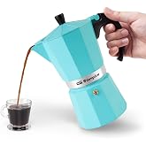Orbegozo KFV 1245 A 12 Cup Capacity Aluminium Italian Coffee Maker | Ergonomic handle, safety valve, suitable for electric an