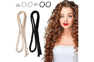 SHUOHONG Locktång utan värme 2 st hårspännen värmefria lockar | Curling Rod Damage Free Hair Locktång utan värmelockar för at