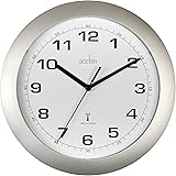 Acctim 'Cadiz' Silver Radio Controlled Wall Clock