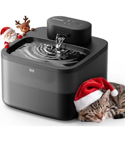 Drinkfontein kat batterijen, kat fontein met sensor, waterfontein katten 2L, stille pomp, Met batterij of USB oplaadkabel