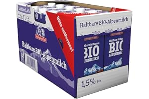 ‎BERCHTESGADENER LAND Berchtesgadener Land Bio Haltbare Bio-Alpenmilch 1.5% Fett, 12er Pack (12 x 1l)