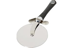 PRO-TOOLS & SOFT GRIP TOOLS KitchenCraft Rotella Tagliapizza Acciaio Inox, 10 cm, Manico Ergonomico, Grigio/Argento, 28 x 18 x 18 cm