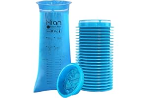 HION Bolsas para Vómito de Alta Densidad, 1000ml, 27 Piezas - Resistentes a Fugas, Portátiles - Ideal para Mareos, Mujeres Embarazadas, Conductores de Taxis - Bolsa para Mareo