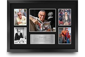 HWC Trading FR A3 Stan Lee Marvel Creator Gåvor Tryckt Signerad Autograf Bild För Anhängare & Fläktar - A3 Framed